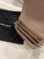 Authentic YSL Saint Laurent Sunset Chained Medium Shoulder Bag Beige💜🍇 - Image 10