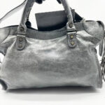Balenciaga 2way Handbag City Bag Dark Gray Leather 115748 Shoulder bag Authentic🪻🍃 - Image 5