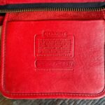 Vintage Coach Red Zippered Clutch 9455🍎🔥 - Image 3
