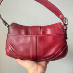 Authentic Coach Soho shoulder bag burgundy - Image 4