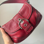 Authentic Coach Soho shoulder bag burgundy - Image 9