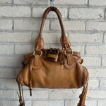 PreOwned 2000s vintage Chloe Paddington handbag in tan brown leather with long cross body/ shoulder strap (detachable).🍂✨ - Image 7