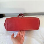 Vintage Coach tote and makeup bag - Image 6