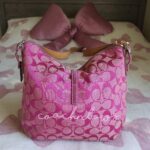 Y2K Vintage Coach Barbie Pink Hampton Clip Shoulder Bag🩷🍒 - Image 4