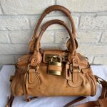 PreOwned 2000s vintage Chloe Paddington handbag in tan brown leather with long cross body/ shoulder strap (detachable).🍂✨ - Image 8