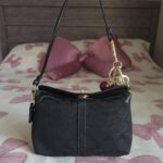 Bundle Of 2 Vintage Coach Y2K Brown Black Gold Hardware Signature Cs Mini Bag Shoulder Purse💜🍇 - Image 3