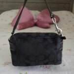 Y2K Vintage Coach Mini Double Turnlock Handbag Shoulder Bag🖤🍫 - Image 5