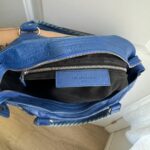 PreOwned Authentic Balenciaga city bag blue lambskin leather💜🍇 - Image 3