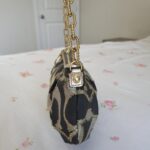 Vintage Y2K Coach Lurex Poppy Gold Hardware Small Shoulder Bag🌺🩷 - Image 5