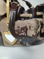 Vintage Juicy Couture Purse Shoulder Bag Velour Tan Brown Y2K🌲🍀 - Image 5