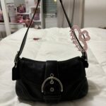 Vintage Coach Black Leather Mini Soho💜🍇 - Image 3
