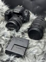 Canon EOS 77D 24.2 MP Digital SLR Camera with EF-S 18-55mm & EF-S 55-250mm Lenses