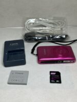 Canon PowerShot SD 1400 IS Digital ELPH Camera Pink w Box Charger TESTED - Image 6