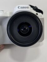 White Canon EOS R50 4K Video Mirrorless Camera with RF-S 18-45mm f/4.5-6.3 - Image 6